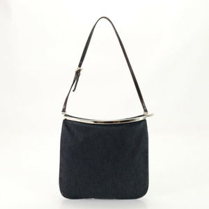 Fendi Denim Leather Tote Bag